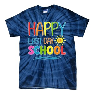 Happy Last Day Of School Teacher Student Graduation Summer Tie-Dye T-Shirt