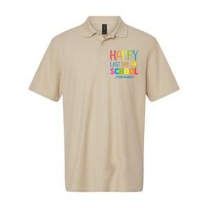 Happy Last Day Of School Teacher Student Graduation Summer Softstyle Adult Sport Polo