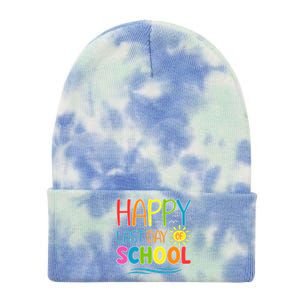 Happy Last Day Of School Teacher Student Graduation Summer Tie Dye 12in Knit Beanie