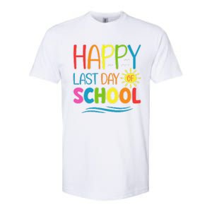 Happy Last Day Of School Teacher Student Graduation Summer Softstyle CVC T-Shirt