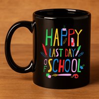 Happy Last Day Of School Teacher School's Out 11oz C Handle Ceramic Mug