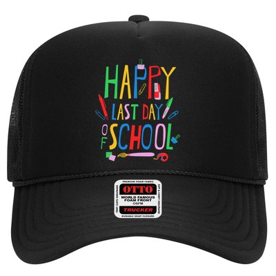 Happy Last Day Of School Teacher School's Out Trucker Hat