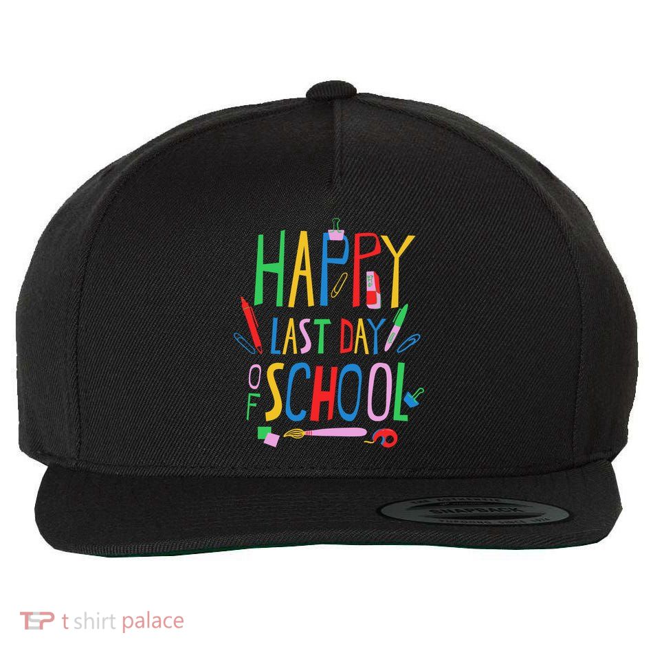 Happy Last Day Of School Teacher School's Out Wool Snapback Cap