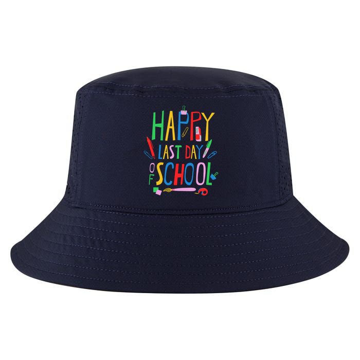 Happy Last Day Of School Teacher School's Out Cool Comfort Performance Bucket Hat