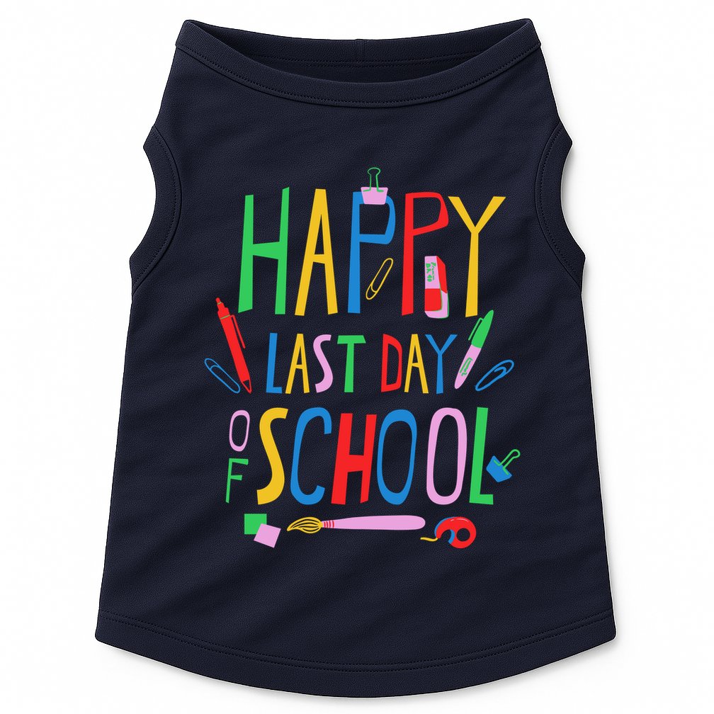 Happy Last Day Of School Teacher School's Out Doggie Tank