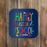 Happy Last Day Of School Teacher School's Out Coaster