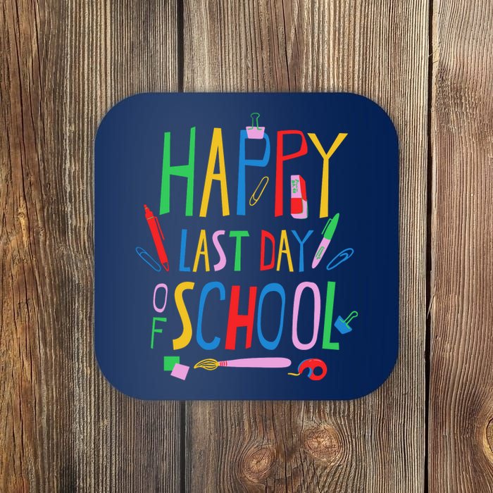 Happy Last Day Of School Teacher School's Out Coaster