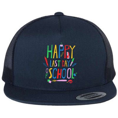 Happy Last Day Of School Teacher School's Out Flatbill Hat