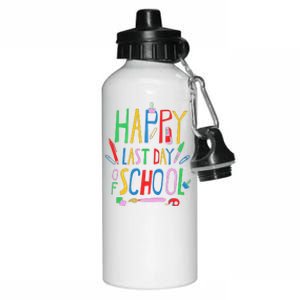 Happy Last Day Of School Teacher School's Out Aluminum Water Bottle