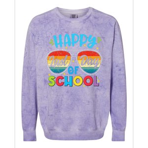 Happy Last Day Of School Teacher Student Graduation Colorblast Crewneck Sweatshirt