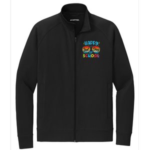 Happy Last Day Of School Teacher Student Graduation Stretch Full-Zip Cadet Jacket