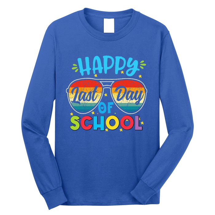 Happy Last Day Of School Teacher Student Graduation Long Sleeve Shirt