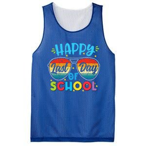 Happy Last Day Of School Teacher Student Graduation Mesh Reversible Basketball Jersey Tank