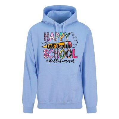 Happy Last Day Of School Hello Summer Teacher Student Unisex Surf Hoodie