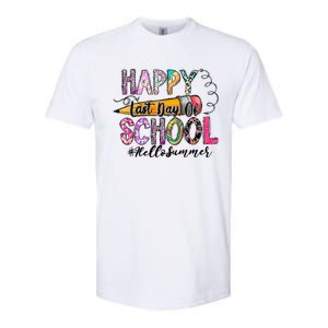 Happy Last Day Of School Hello Summer Teacher Student Softstyle CVC T-Shirt