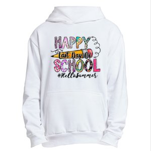 Happy Last Day Of School Hello Summer Teacher Student Urban Pullover Hoodie