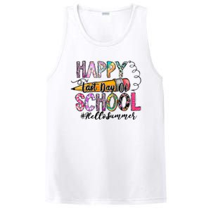 Happy Last Day Of School Hello Summer Teacher Student PosiCharge Competitor Tank