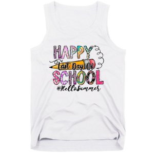 Happy Last Day Of School Hello Summer Teacher Student Tank Top