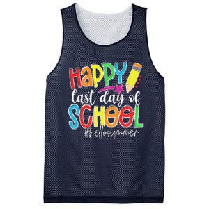 Happy Last Day Of School Teacher Graduation Last Day Mesh Reversible Basketball Jersey Tank