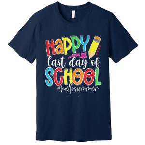 Happy Last Day Of School Teacher Graduation Last Day Premium T-Shirt