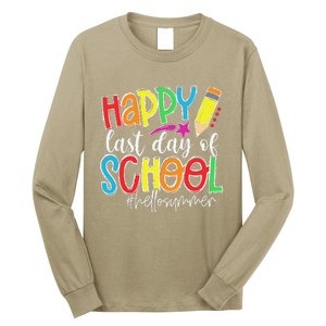 Happy Last Day Of School Teacher Graduation Last Day Long Sleeve Shirt