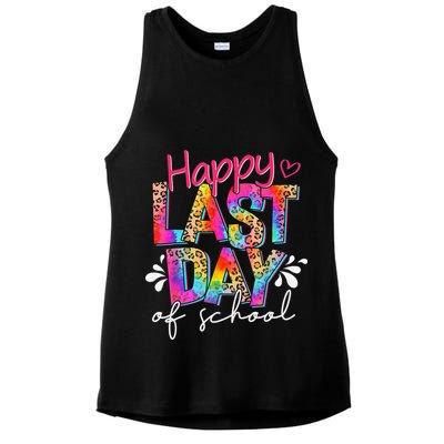 Happy Last Day Of School Teacher Student Graduation Ladies PosiCharge Tri-Blend Wicking Tank