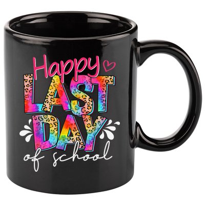 Happy Last Day Of School Teacher Student Graduation 11oz C Handle Ceramic Mug