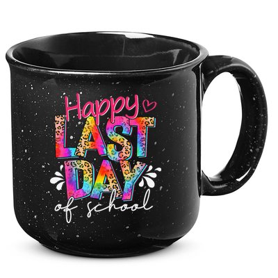 Happy Last Day Of School Teacher Student Graduation 15oz Campfire Ceramic Mug