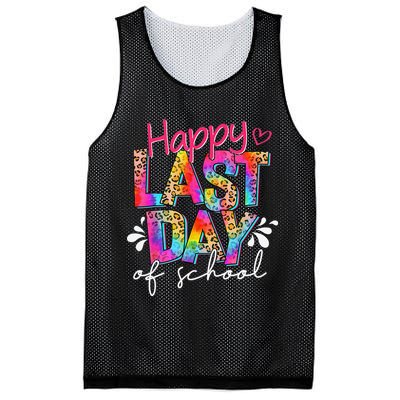 Happy Last Day Of School Teacher Student Graduation Mesh Reversible Basketball Jersey Tank