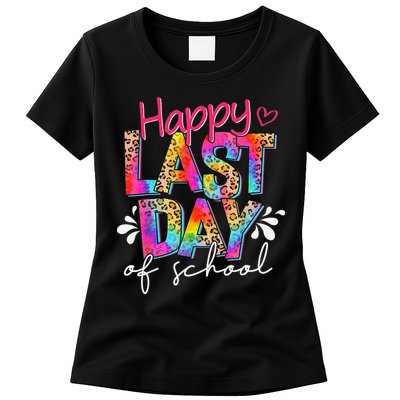 Happy Last Day Of School Teacher Student Graduation Womens T-Shirt