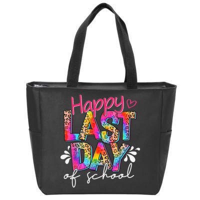 Happy Last Day Of School Teacher Student Graduation Zip Tote Bag
