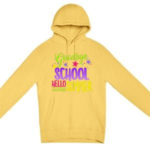 Happy Last Day Of School Teacher Hello Summer Student Gift Premium Pullover Hoodie