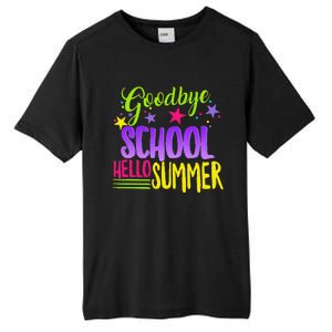 Happy Last Day Of School Teacher Hello Summer Student Gift Tall Fusion ChromaSoft Performance T-Shirt