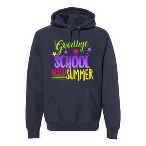 Happy Last Day Of School Teacher Hello Summer Student Gift Premium Hoodie