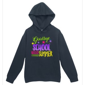 Happy Last Day Of School Teacher Hello Summer Student Gift Urban Pullover Hoodie