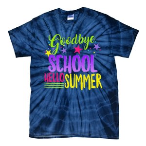 Happy Last Day Of School Teacher Hello Summer Student Gift Tie-Dye T-Shirt