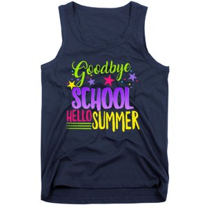 Happy Last Day Of School Teacher Hello Summer Student Gift Tank Top