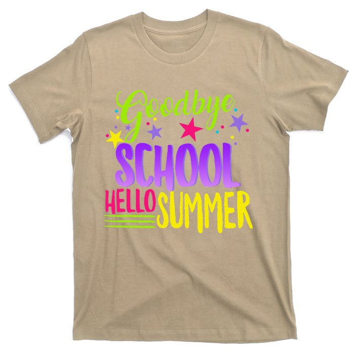 Happy Last Day Of School Teacher Hello Summer Student Gift T-Shirt