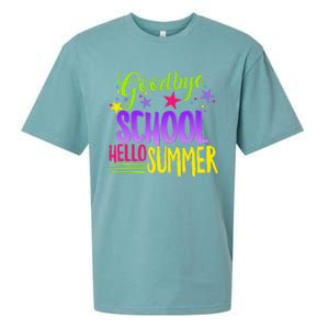 Happy Last Day Of School Teacher Hello Summer Student Gift Sueded Cloud Jersey T-Shirt