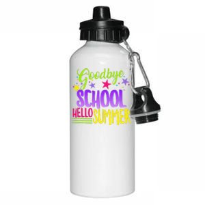 Happy Last Day Of School Teacher Hello Summer Student Gift Aluminum Water Bottle