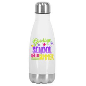 Happy Last Day Of School Teacher Hello Summer Student Gift Stainless Steel Insulated Water Bottle