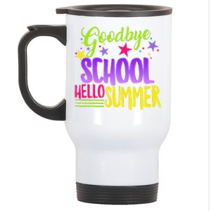 Happy Last Day Of School Teacher Hello Summer Student Gift Stainless Steel Travel Mug