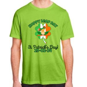 Hoppy Leap Day February 29 Frog St Patricks Day Adult ChromaSoft Performance T-Shirt