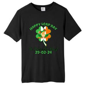 Hoppy Leap Day February 29 Frog St Patricks Day Tall Fusion ChromaSoft Performance T-Shirt