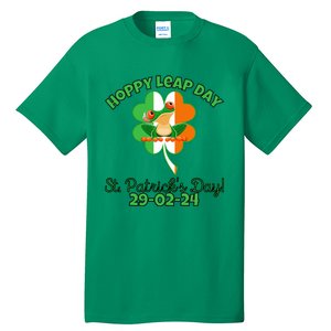 Hoppy Leap Day February 29 Frog St Patricks Day Tall T-Shirt