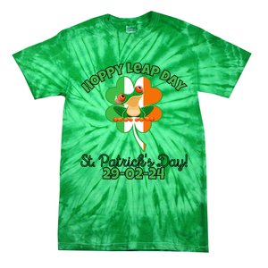 Hoppy Leap Day February 29 Frog St Patricks Day Tie-Dye T-Shirt