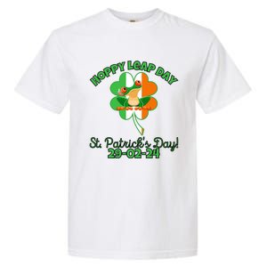 Hoppy Leap Day February 29 Frog St Patricks Day Garment-Dyed Heavyweight T-Shirt