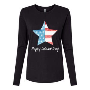 Happy Labor Day Federal Holiday Tee Love America Funny Gift Womens Cotton Relaxed Long Sleeve T-Shirt