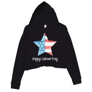 Happy Labor Day Federal Holiday Tee Love America Funny Gift Crop Fleece Hoodie