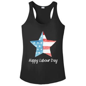 Happy Labor Day Federal Holiday Tee Love America Funny Gift Ladies PosiCharge Competitor Racerback Tank